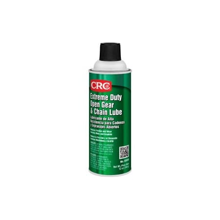 Crc CRC Extreme Duty Open Gear and Chain Lube 12 Wt Oz, Aerosol, Petroleum Oil, Black 3058